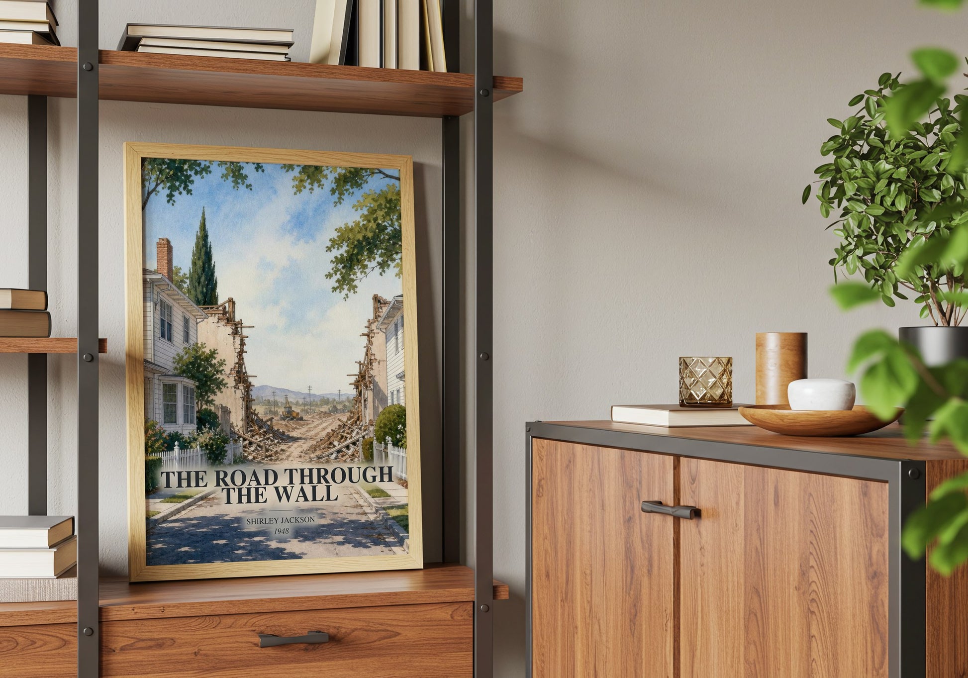 The Road Through The Wall book watercolour illustration paper finish options – matte satin gloss