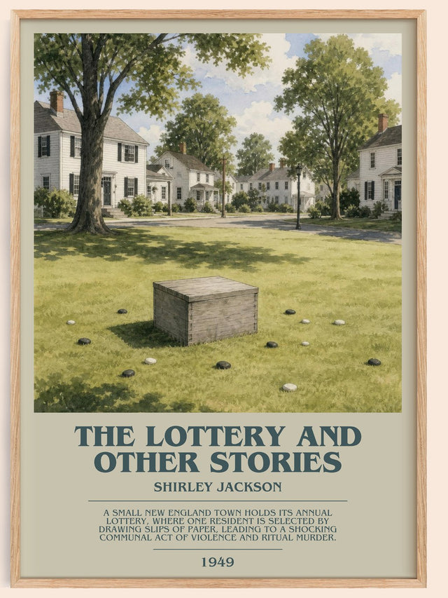 The Lottery And Other Stories Bookish Wall Art by Shirley Jackson