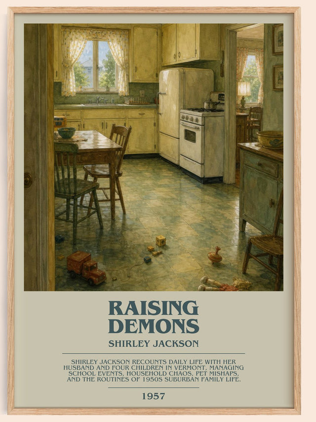 Raising Demons Bookish Wall Art by Shirley Jackson