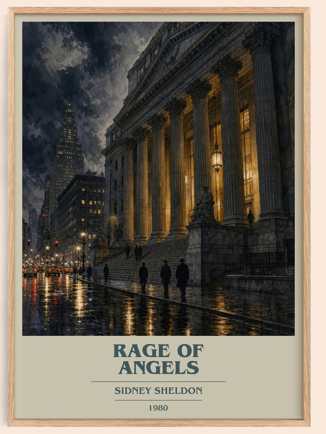 Rage Of Angels Book Cover Poster by Sidney Sheldon
