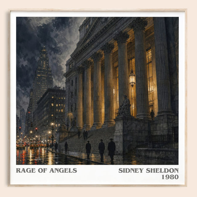 Rage Of Angels Literary Art Print by Sidney Sheldon