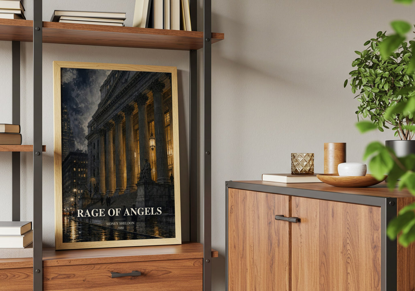 Rage Of Angels book watercolour illustration paper finish options – matte satin gloss