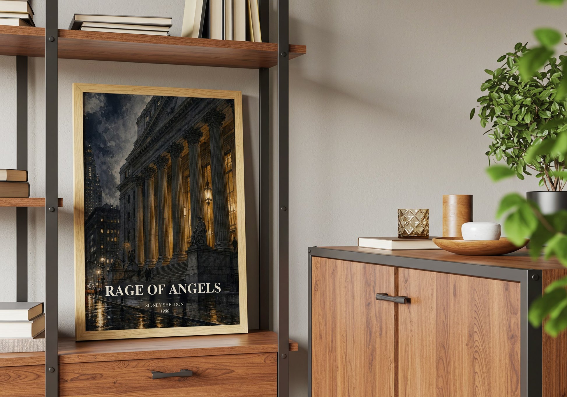 Rage Of Angels book watercolour illustration paper finish options – matte satin gloss