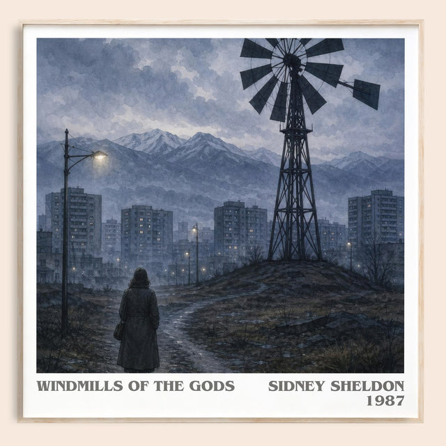 Windmills Of The Gods Literary Art Print by Sidney Sheldon