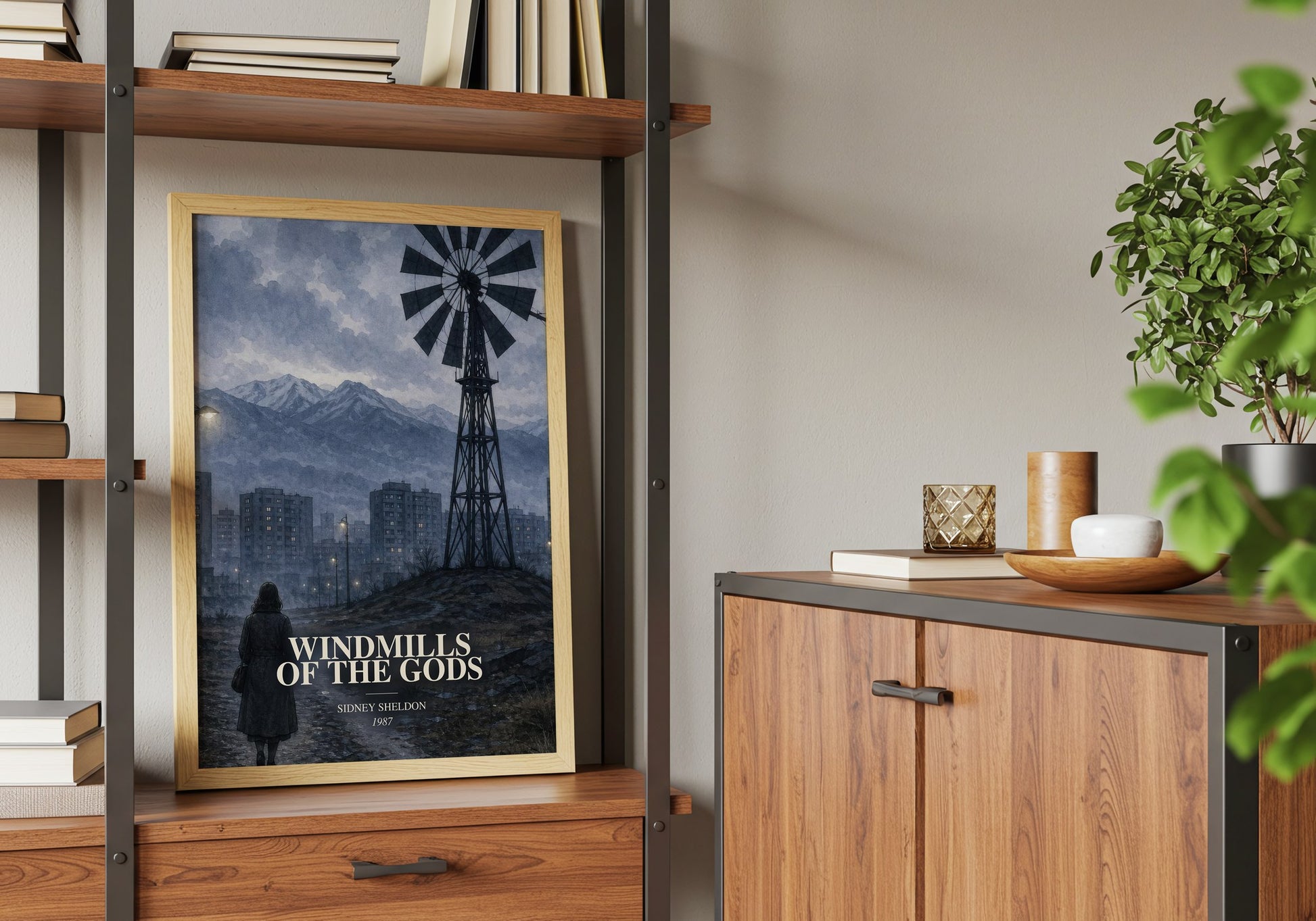 Windmills Of The Gods book watercolour illustration paper finish options – matte satin gloss