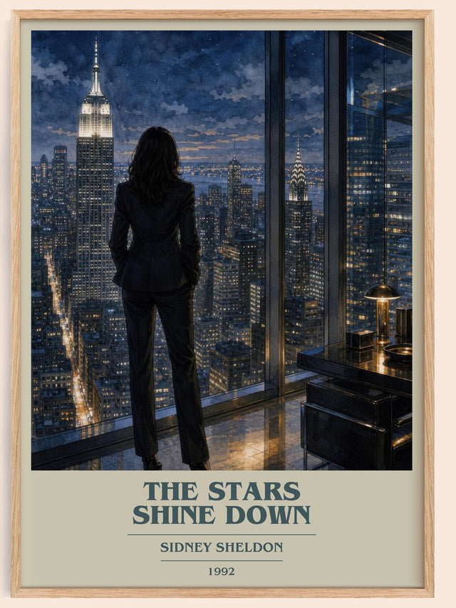 The Stars Shine Down Book Cover Poster by Sidney Sheldon