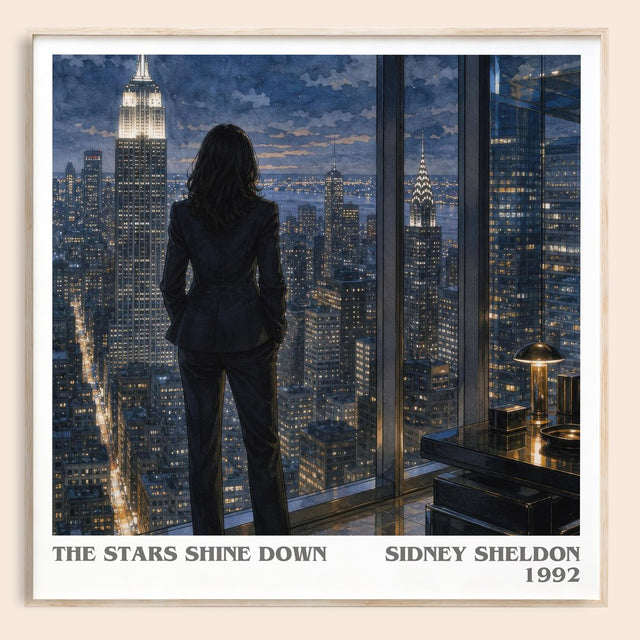 The Stars Shine Down Literary Art Print by Sidney Sheldon
