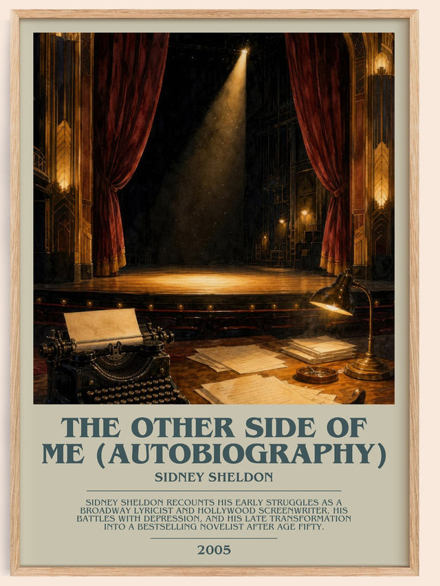Other Side Of Me (Autobiography) Bookish Wall Art by Sidney Sheldon