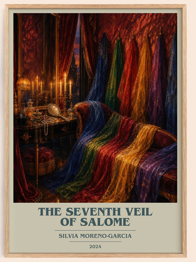 The Seventh Veil Of Salome Book Cover Poster by Silvia Moreno-Garcia