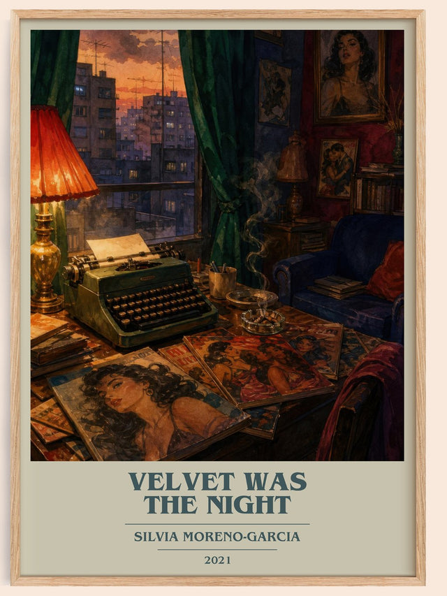 Velvet Was The Night Book Cover Poster by Silvia Moreno-Garcia