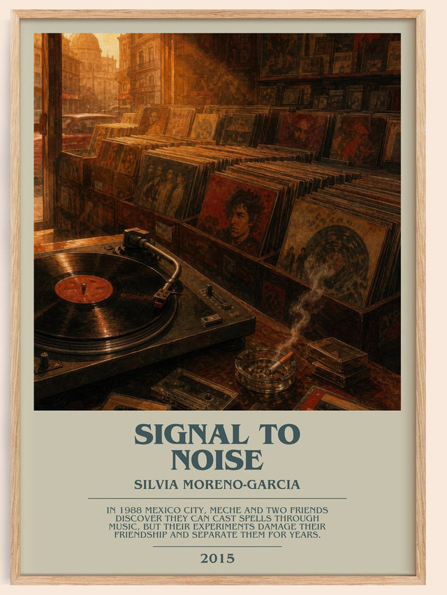 Signal To Noise Bookish Wall Art by Silvia Moreno-Garcia