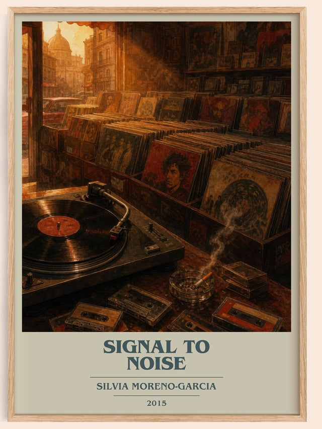 Signal To Noise Book Cover Poster by Silvia Moreno-Garcia