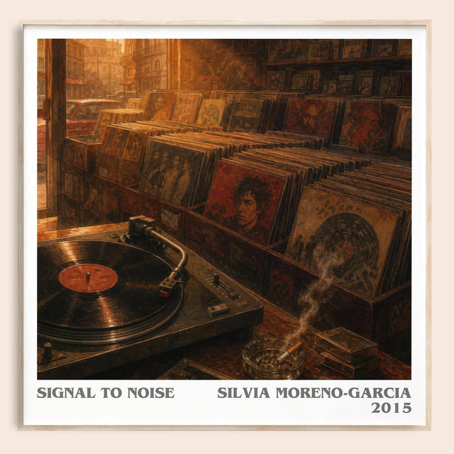 Signal To Noise Literary Art Print by Silvia Moreno-Garcia