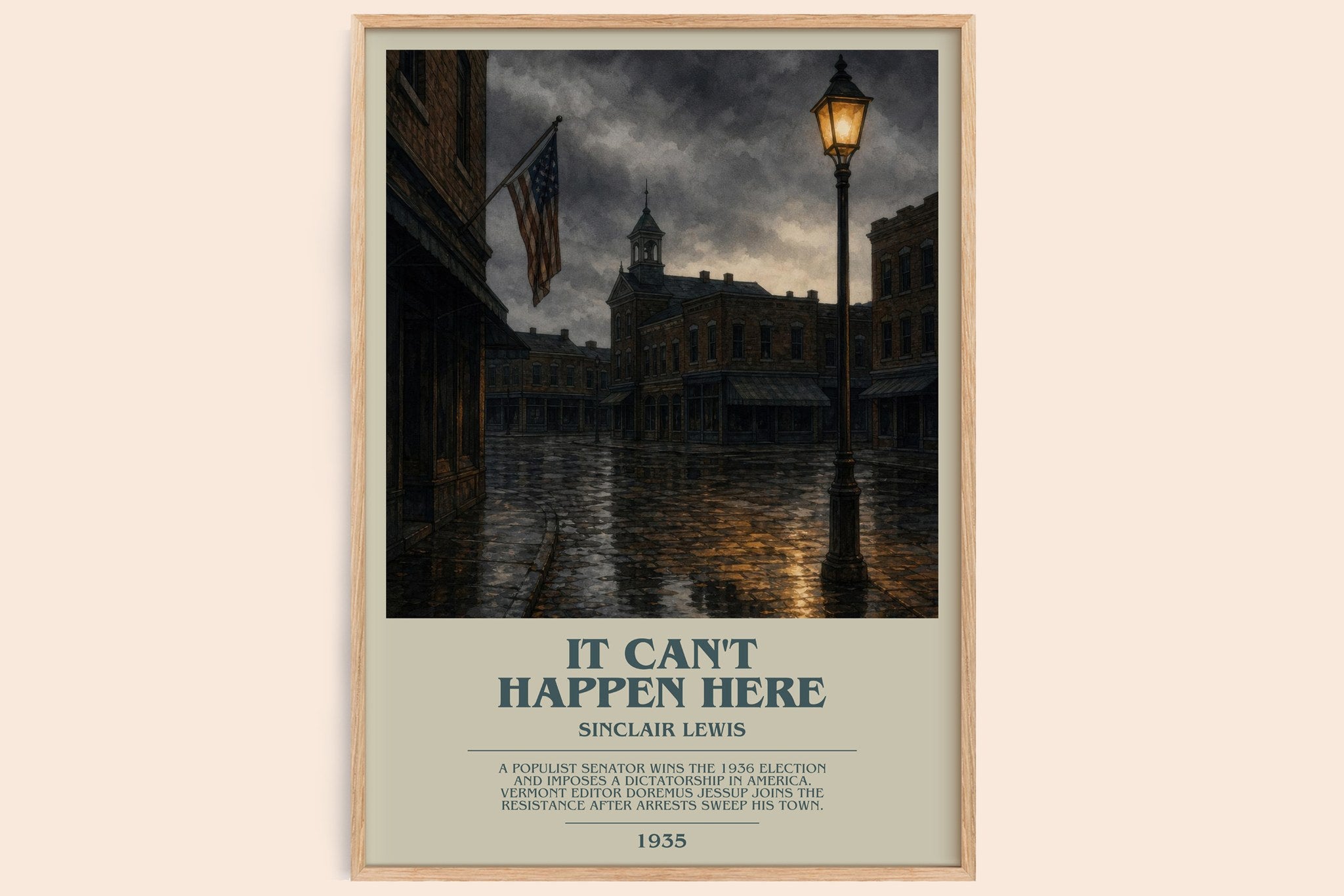 It Can'T Happen Here Bookish Wall Art by Sinclair Lewis