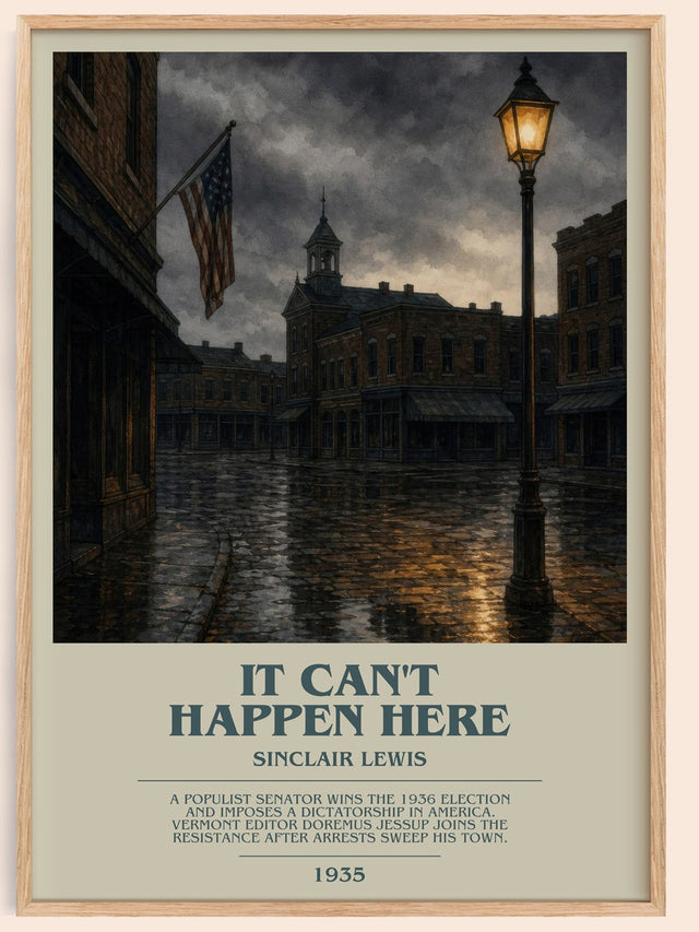 It Can'T Happen Here Bookish Wall Art by Sinclair Lewis