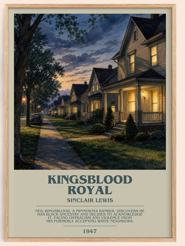 Kingsblood Royal Bookish Wall Art by Sinclair Lewis