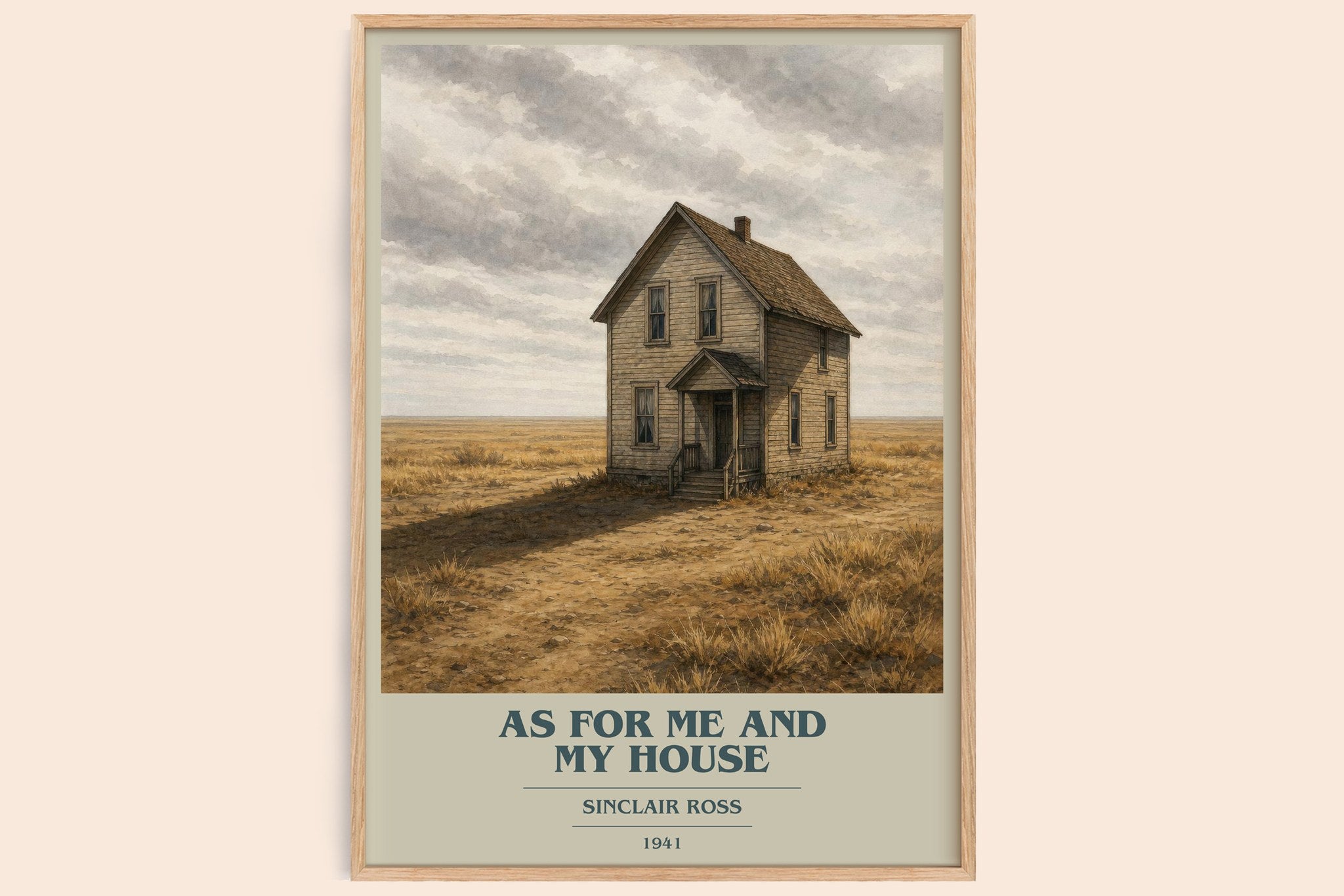 As For Me And My House Book Cover Poster by Sinclair Ross
