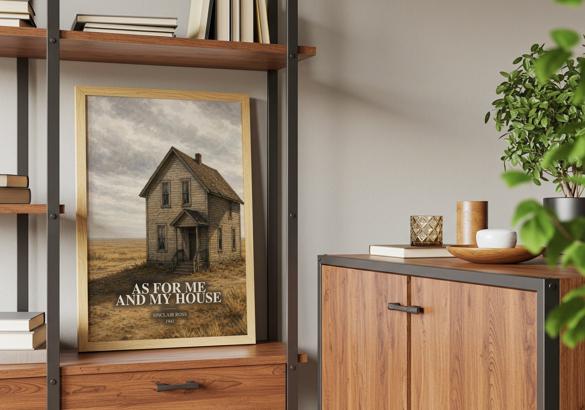 As For Me And My House book watercolour illustration paper finish options – matte satin gloss