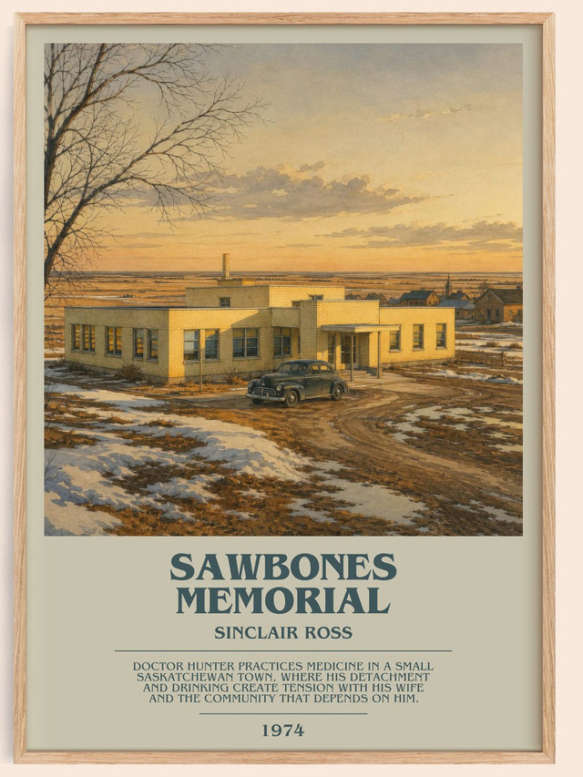 Sawbones Memorial Bookish Wall Art by Sinclair Ross
