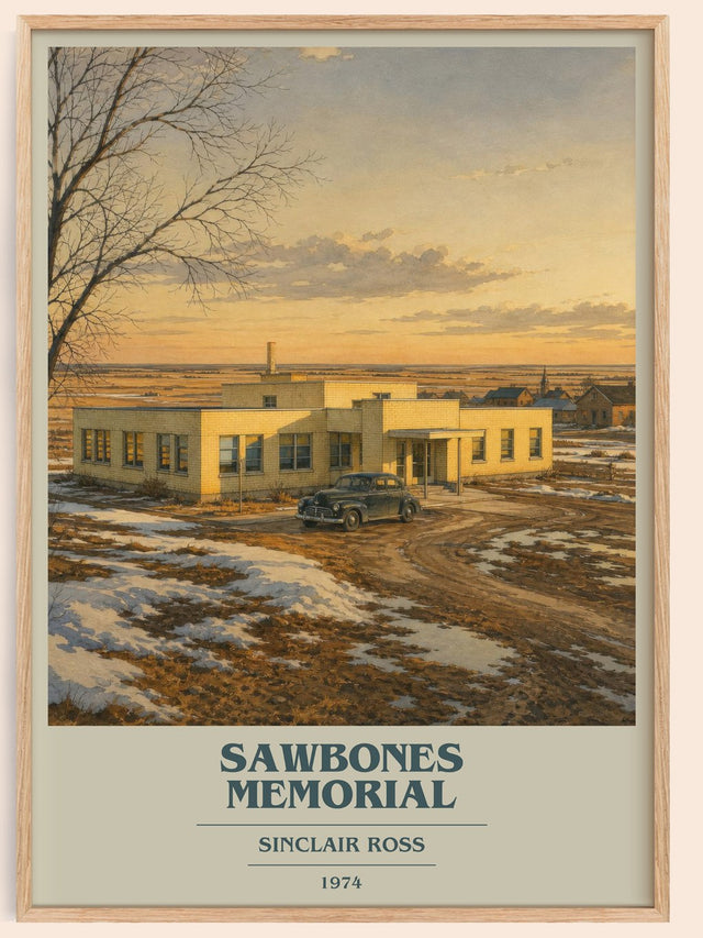 Sawbones Memorial Book Cover Poster by Sinclair Ross
