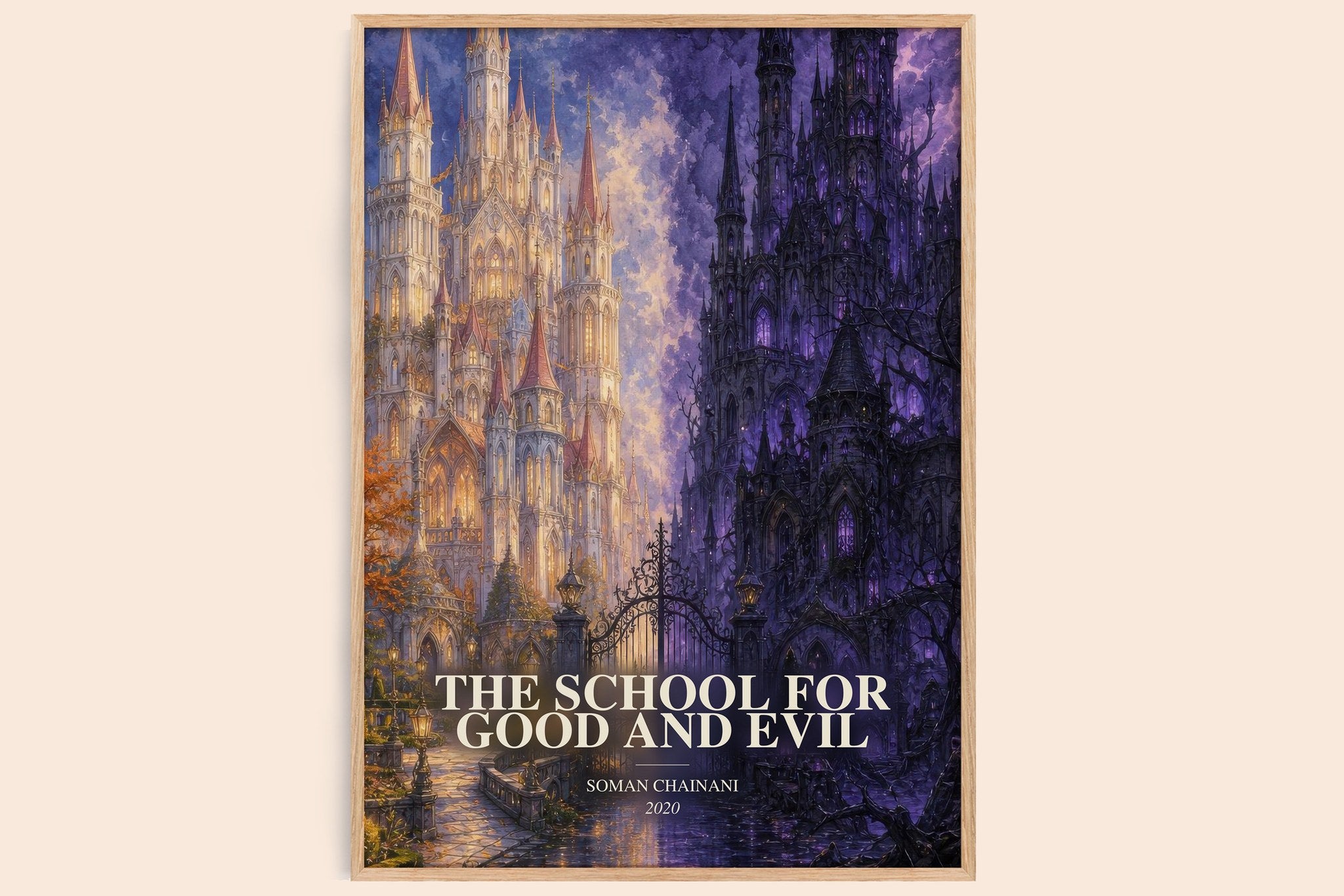 School For Good And Evil Book Watercolour Illustration by Soman Chainani