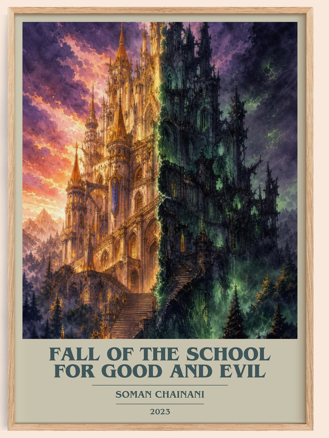 Fall Of The School For Good And Evil Book Cover Poster by S. Chainani
