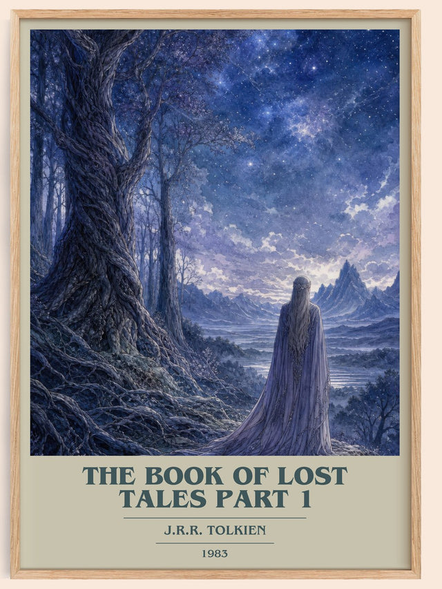 The Book Of Lost Tales Part 1 Book Cover Poster by J.R.R. Tolkien