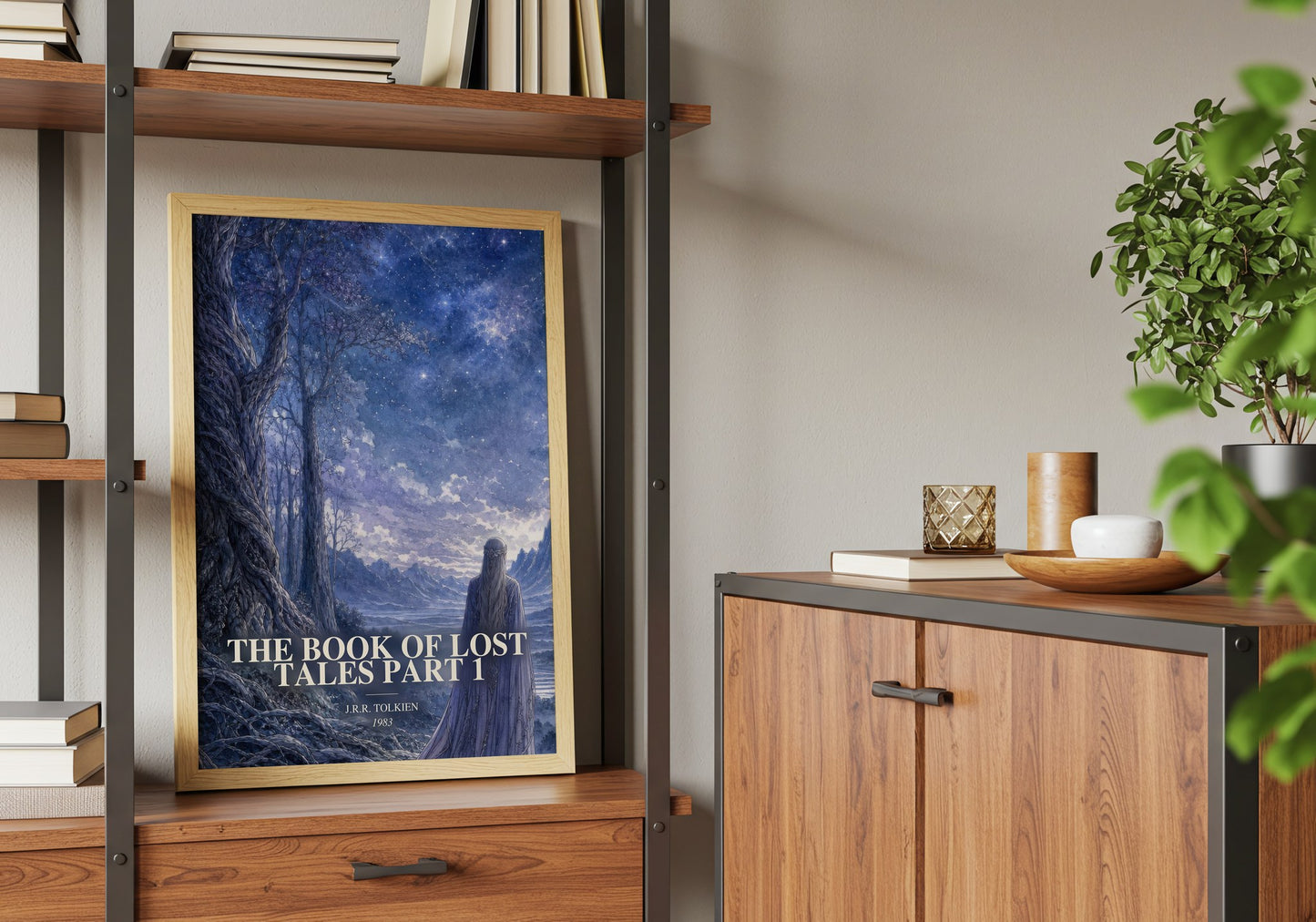 The Book Of Lost Tales Part 1 book watercolour illustration paper finish options – matte satin gloss