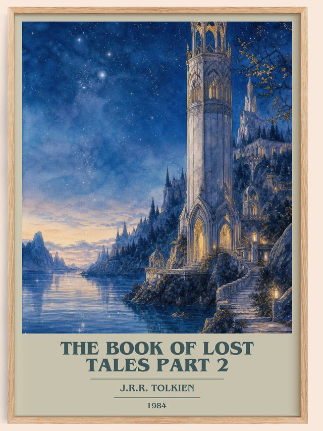 The Book Of Lost Tales Part 2 Book Cover Poster by J.R.R. Tolkien