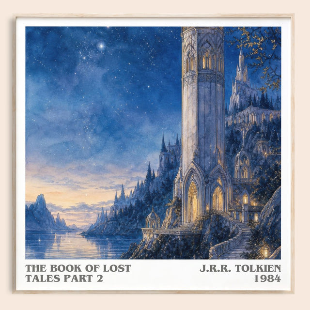 The Book Of Lost Tales Part 2 Literary Art Print by J.R.R. Tolkien