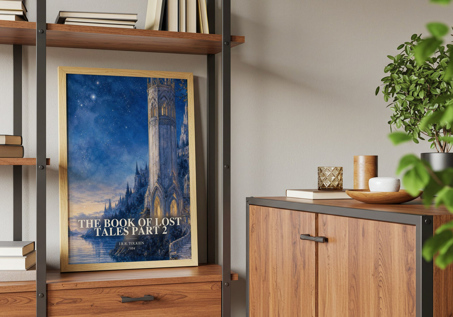 The Book Of Lost Tales Part 2 book watercolour illustration paper finish options – matte satin gloss