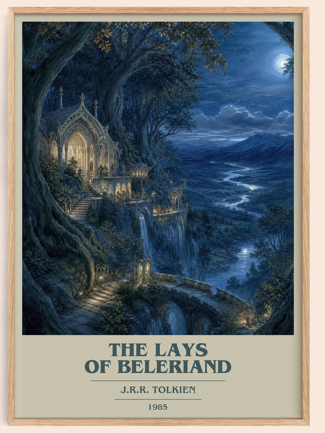 The Lays Of Beleriand Book Cover Poster by J.R.R. Tolkien