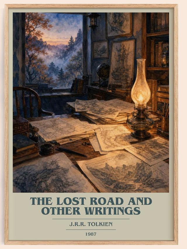 The Lost Road And Other Writings Book Cover Poster by J.R.R. Tolkien