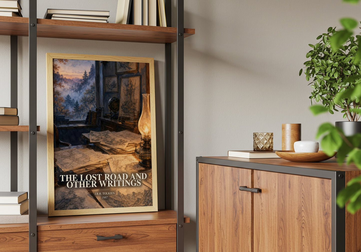 The Lost Road And Other Writings book watercolour illustration paper finish options – matte satin gloss