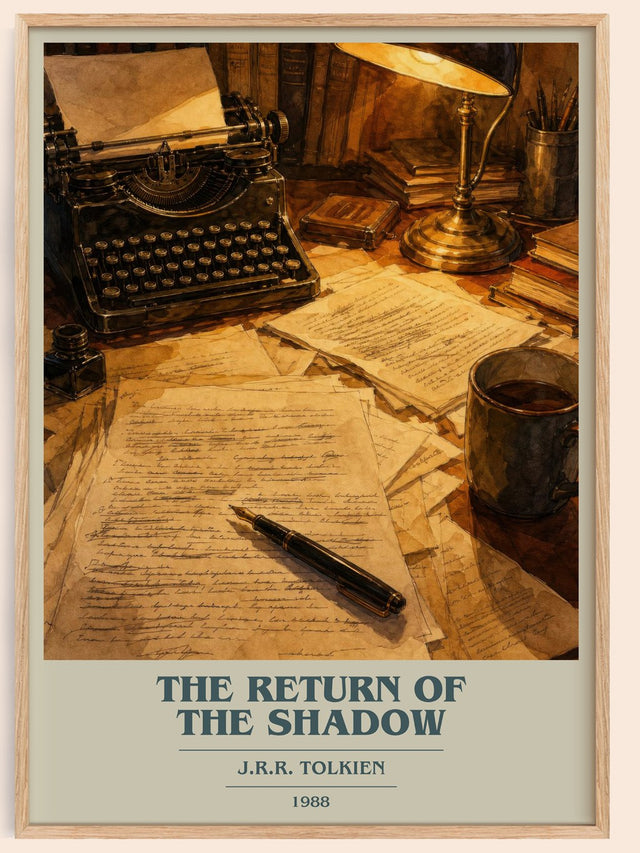 The Return Of The Shadow Book Cover Poster by J.R.R. Tolkien