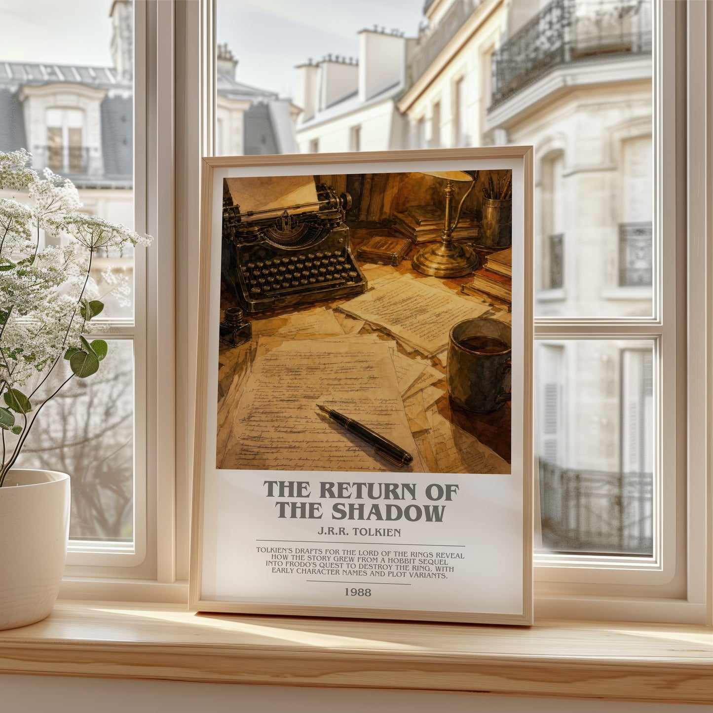 The Return Of The Shadow bookish poster colour and style options – J.R.R. Tolkien book art