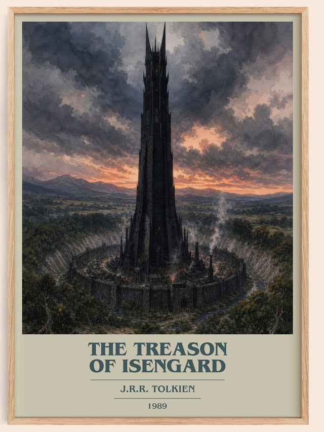 The Treason Of Isengard Book Cover Poster by J.R.R. Tolkien