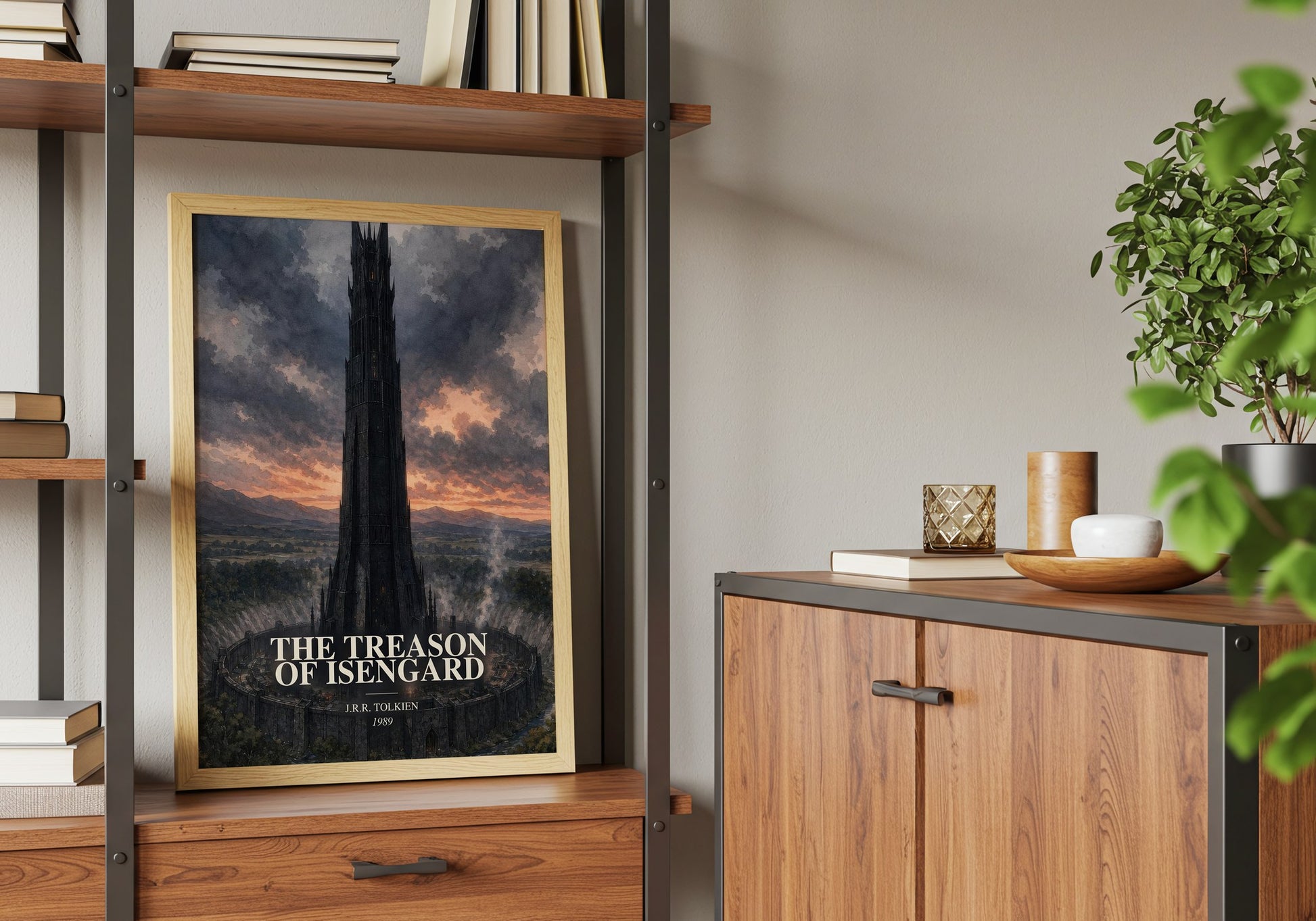 The Treason Of Isengard book watercolour illustration paper finish options – matte satin gloss