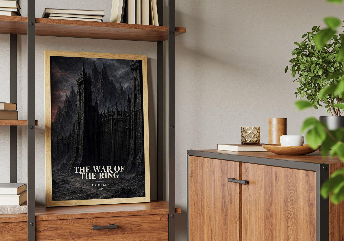 The War Of The Ring book watercolour illustration paper finish options – matte satin gloss