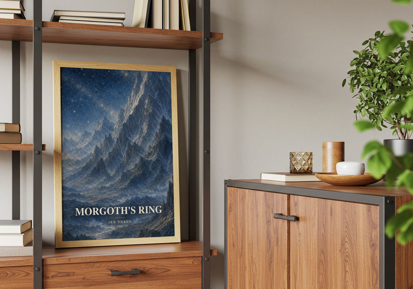 Morgoth'S Ring book watercolour illustration paper finish options – matte satin gloss