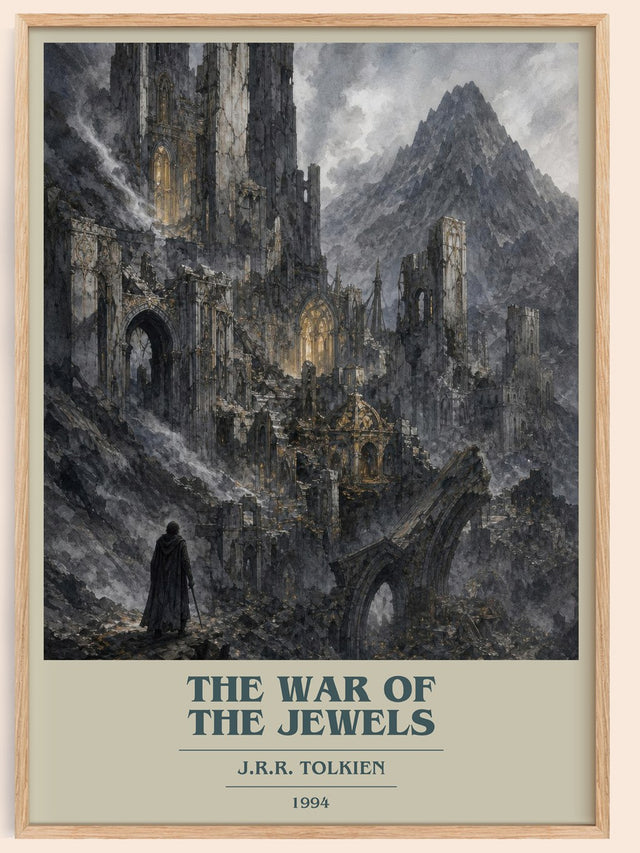 The War Of The Jewels Book Cover Poster by J.R.R. Tolkien