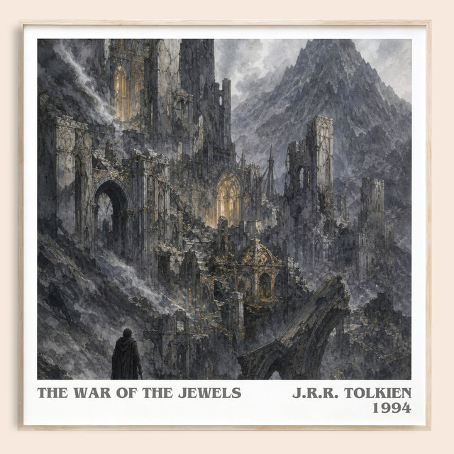 The War Of The Jewels Literary Art Print by J.R.R. Tolkien
