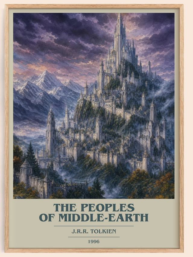 The Peoples Of Middle-Earth Book Cover Poster by J.R.R. Tolkien