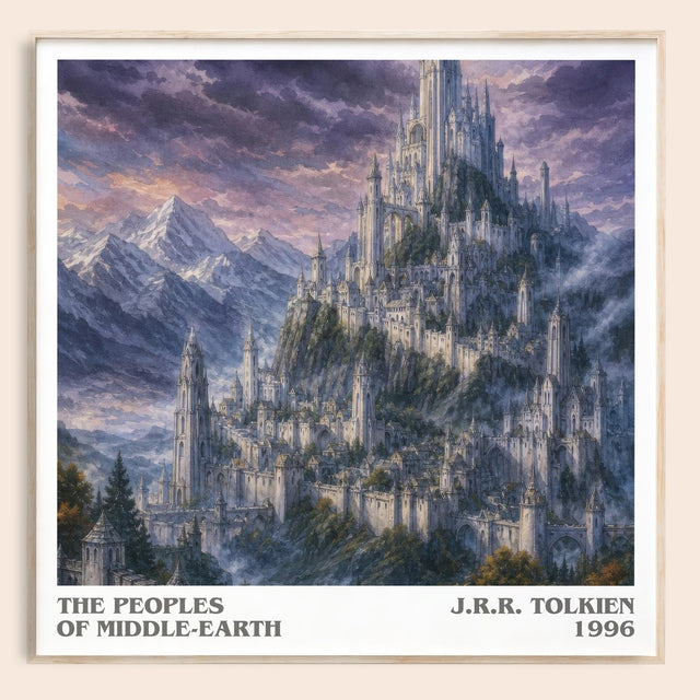 The Peoples Of Middle-Earth Literary Art Print by J.R.R. Tolkien