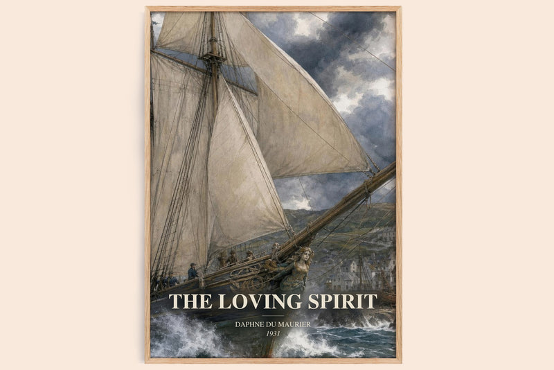 The Loving Spirit Book Watercolour Illustration by Daphne du Maurier (Edge style)
