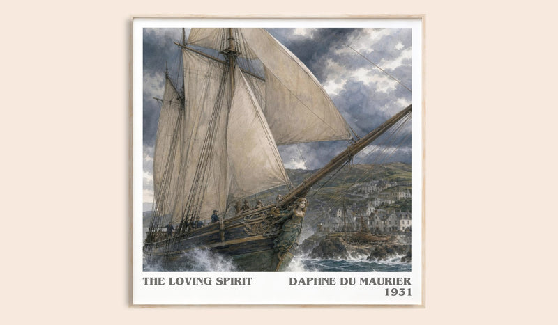 The Loving Spirit Literary Art Print by Daphne du Maurier (Square style)