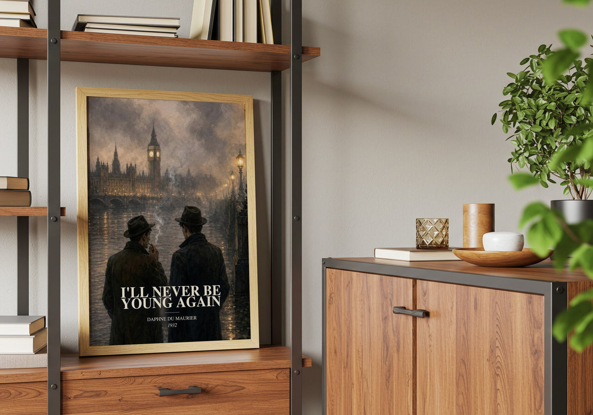I'll Never Be Young Again book watercolour illustration paper finish options – matte satin gloss