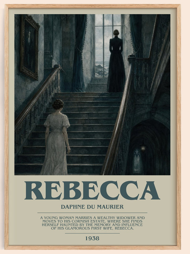 Rebecca Bookish Wall Art by Daphne du Maurier