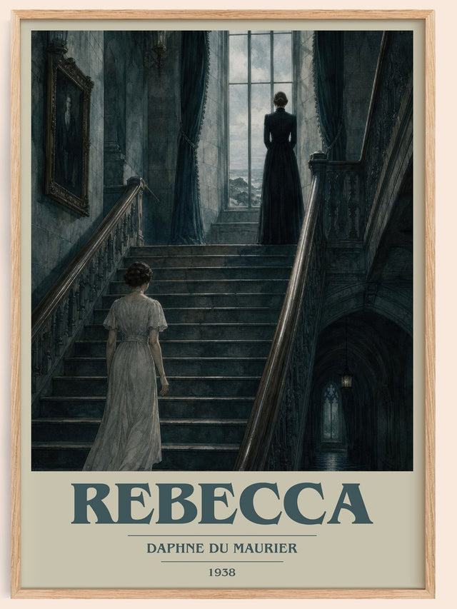 Rebecca Book Cover Poster by Daphne du Maurier