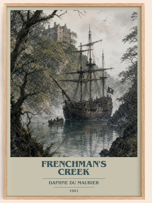 Frenchman's Creek Book Cover Poster by Daphne du Maurier